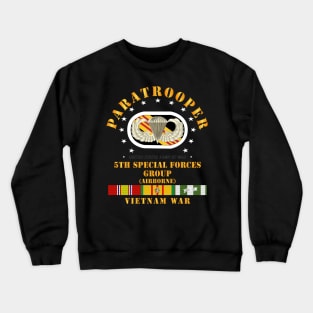 5th SFG Oval w Paratrooper w VN SVC Crewneck Sweatshirt